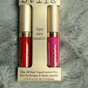 Stila Liquid Lipstick Duo - Bold Red and Pink